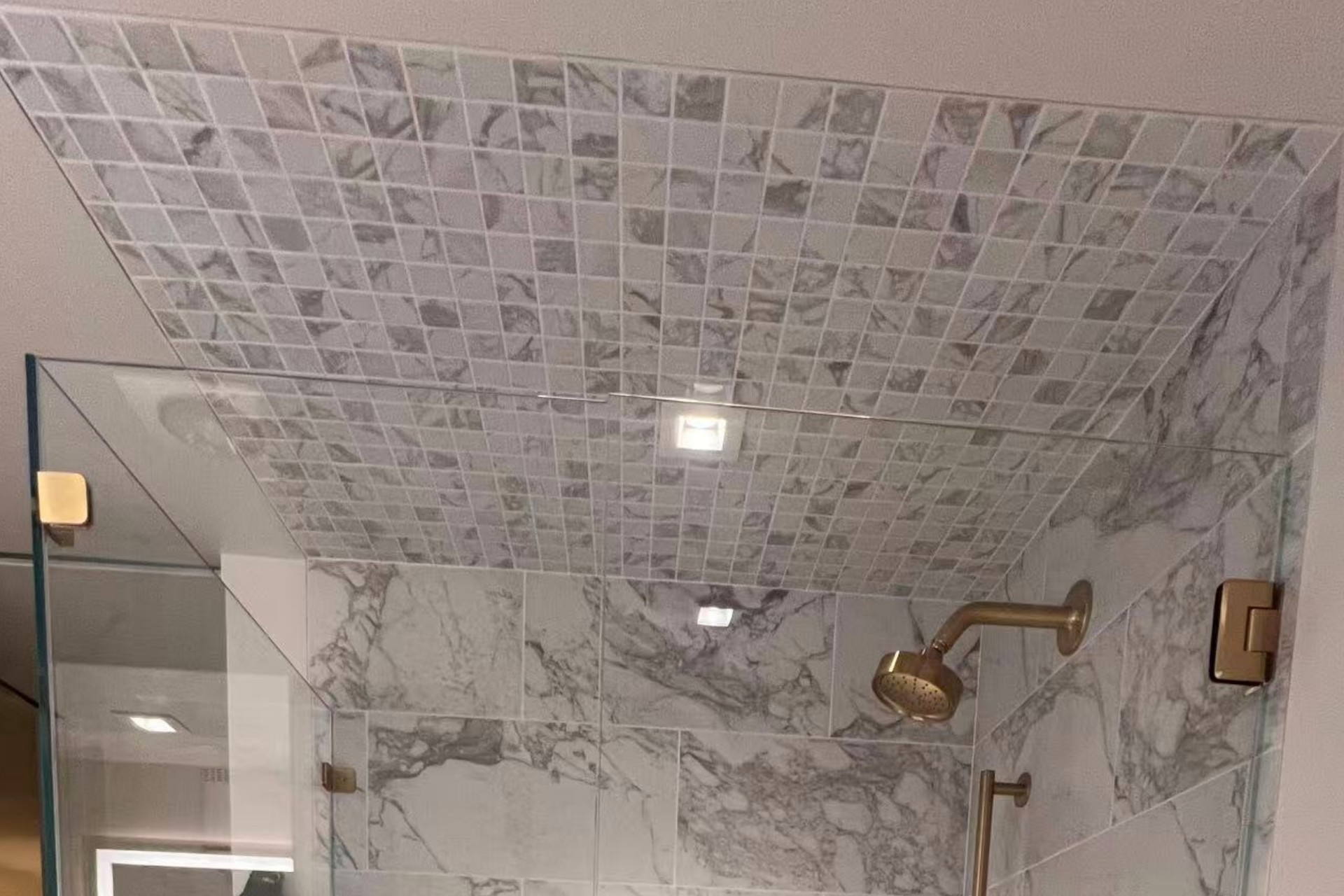 Completed bathroom remodel by Nova