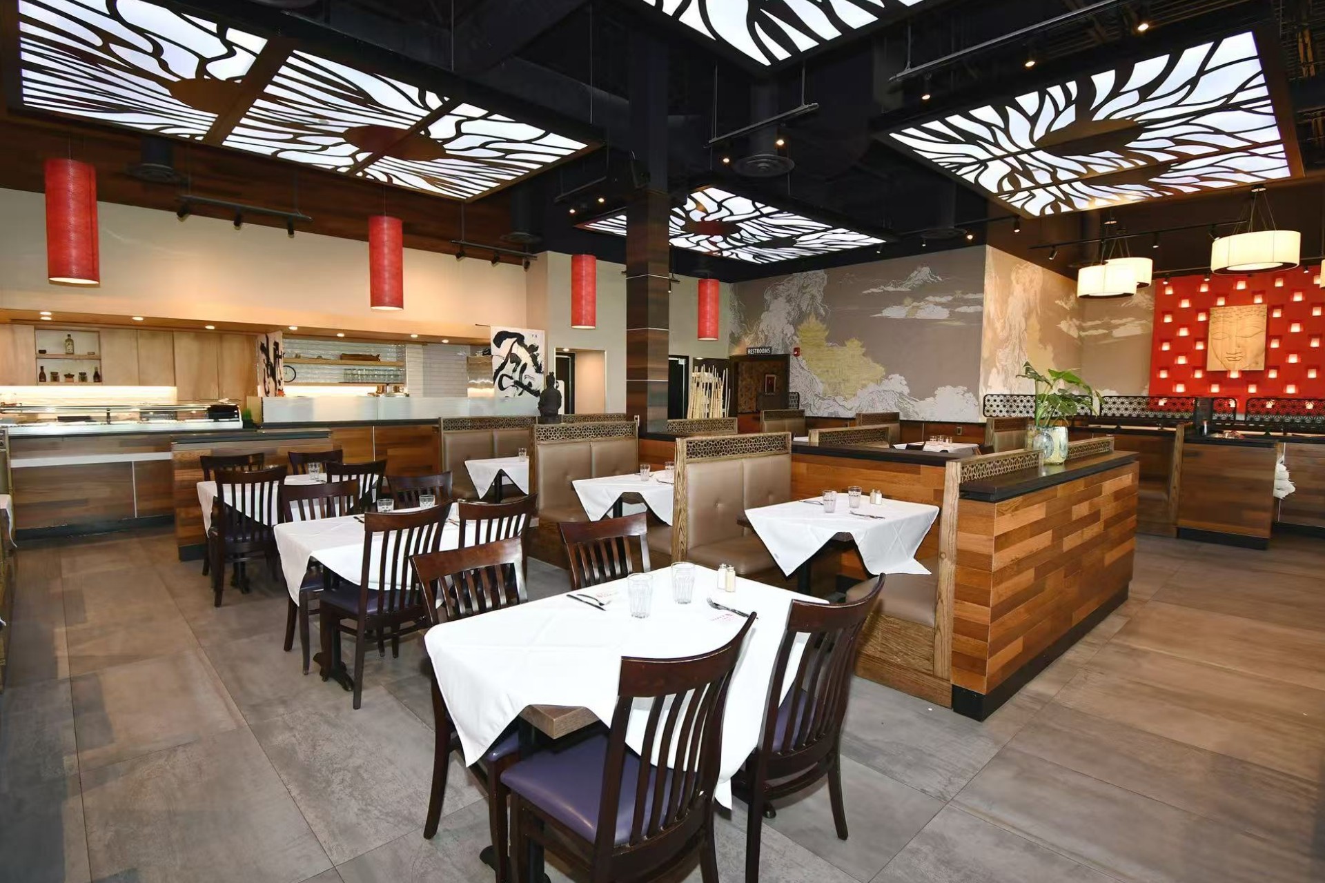 Completed restaurant design by Nova