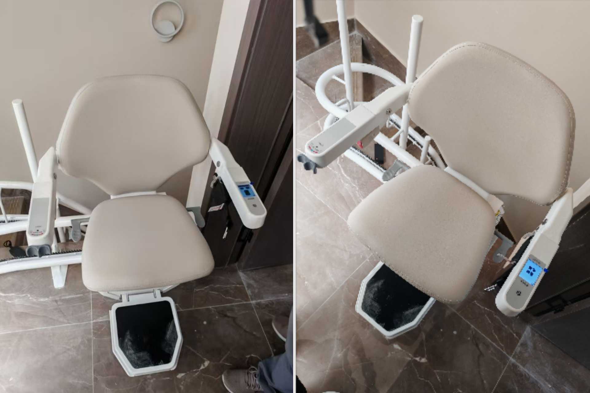 Stair chair lift seat color example