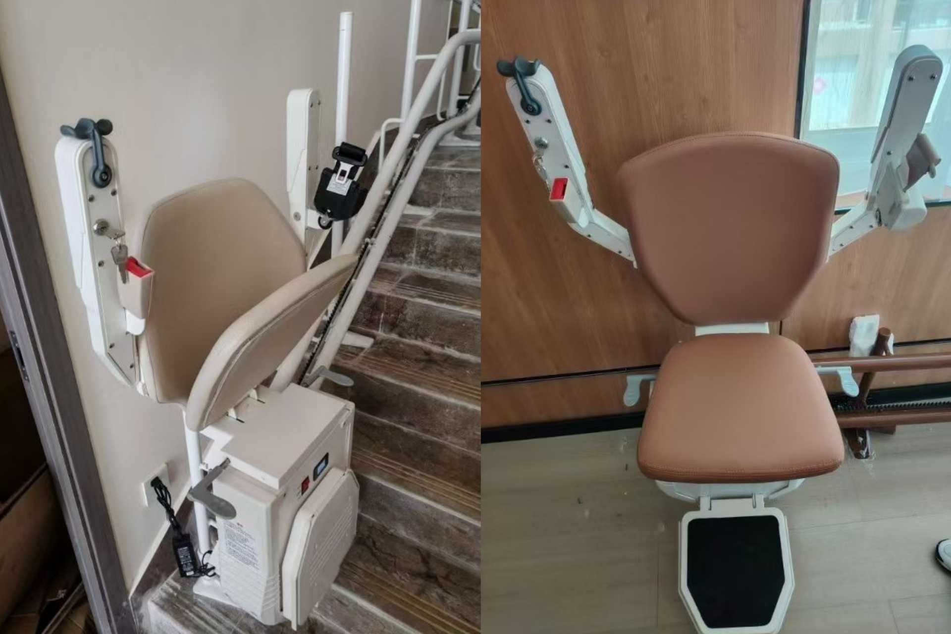 Stair chair lift seat color example