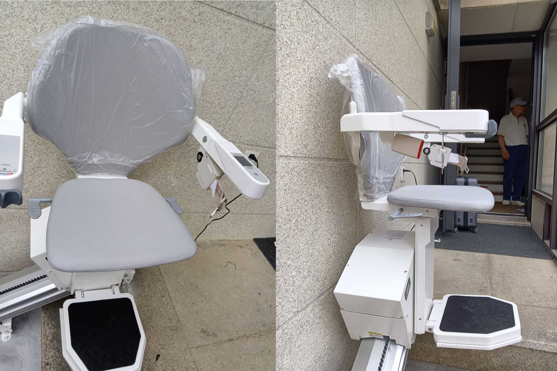 Stair chair lift seat color example