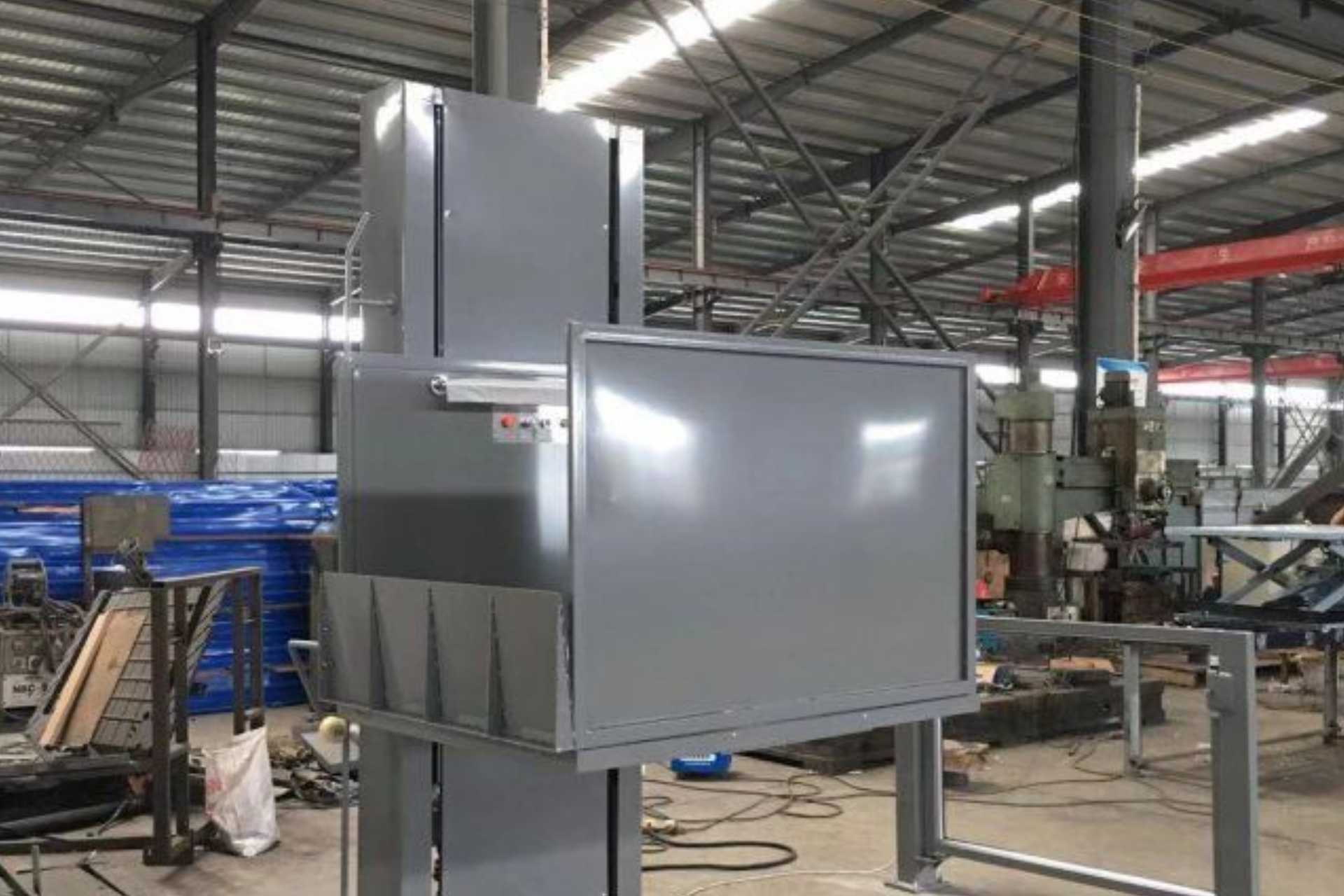 Vertical wheelchair lift example