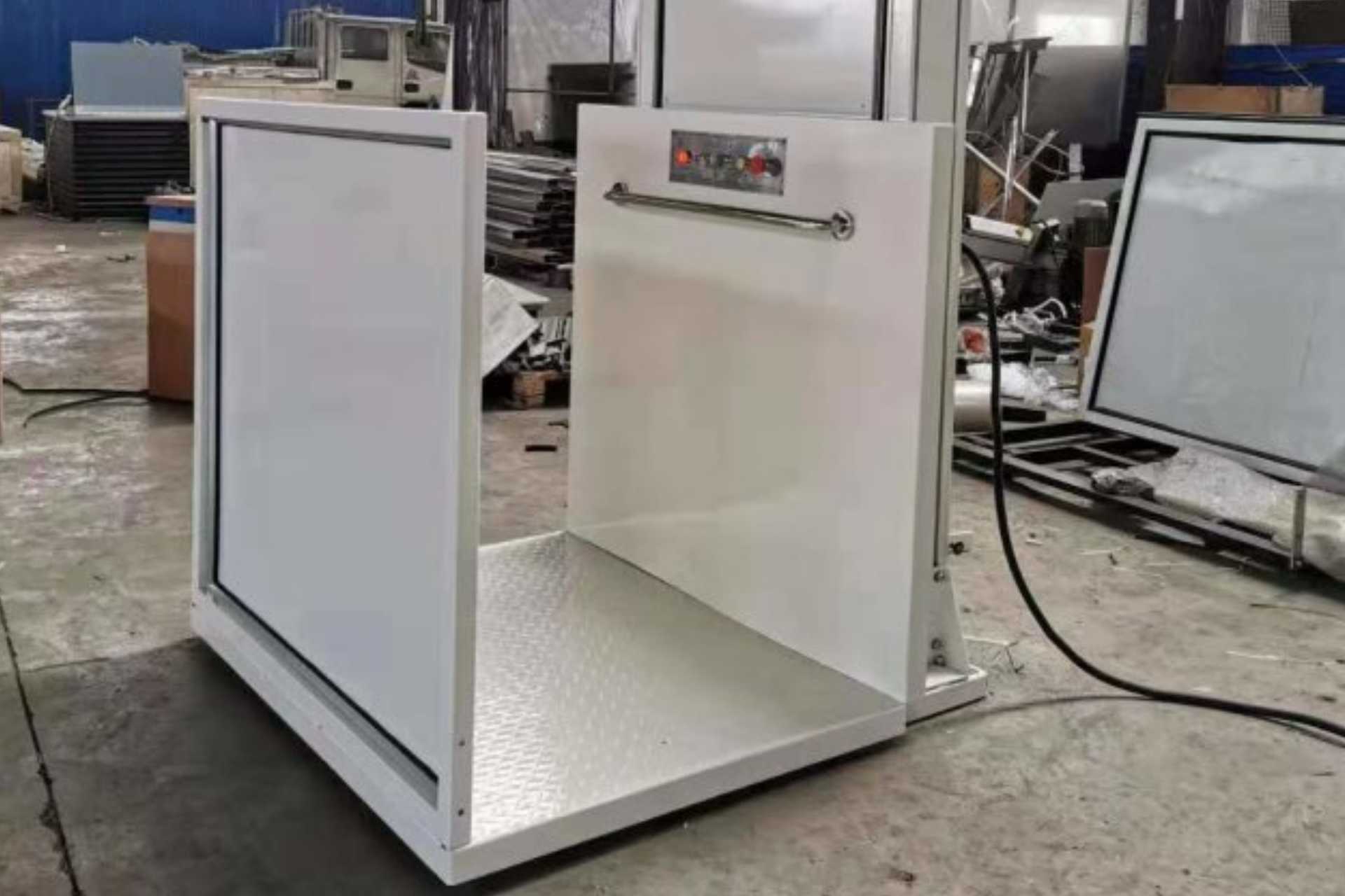 Vertical wheelchair lift example
